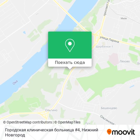 Карта Городская клиническая больница #4