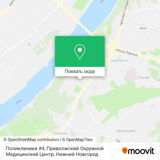 Карта Поликлиника #4, Приволжский Окружной Медицинский Центр