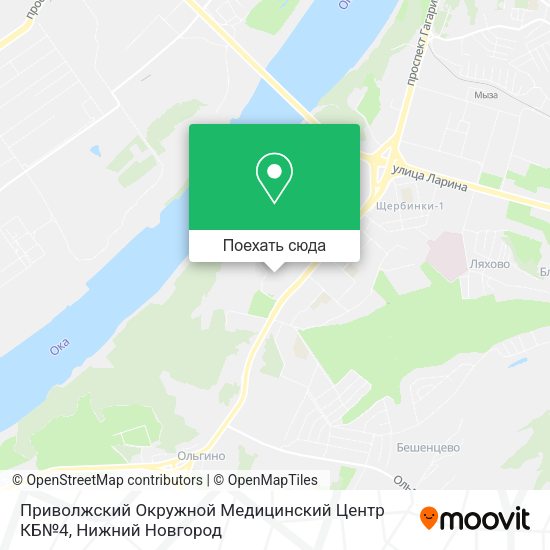 Карта Приволжский Окружной Медицинский Центр КБ№4