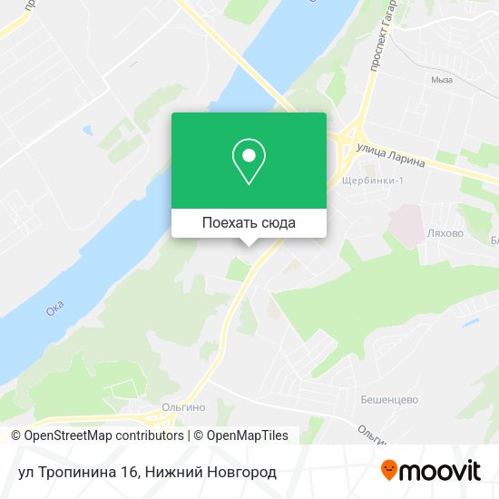 Карта ул Тропинина 16