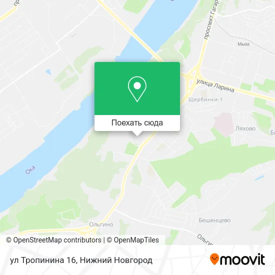 Карта ул Тропинина 16