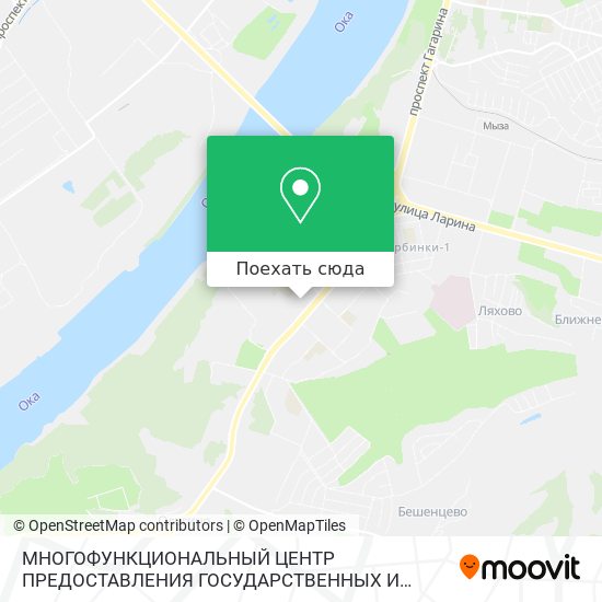 Карта МНОГОФУНКЦИОНАЛЬНЫЙ ЦЕНТР ПРЕДОСТАВЛЕНИЯ ГОСУДАРСТВЕННЫХ И МУНИЦИПАЛЬНЫХ УСЛУГ