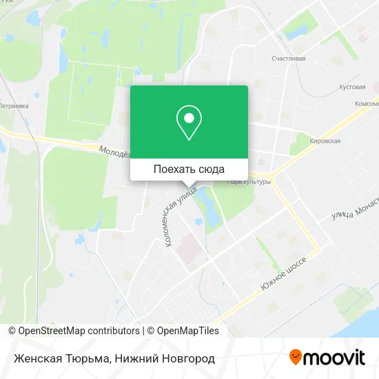 Карта Женская Тюрьма