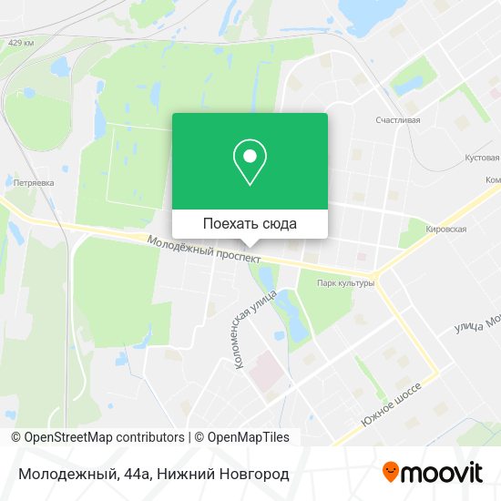 Карта Молодежный, 44а