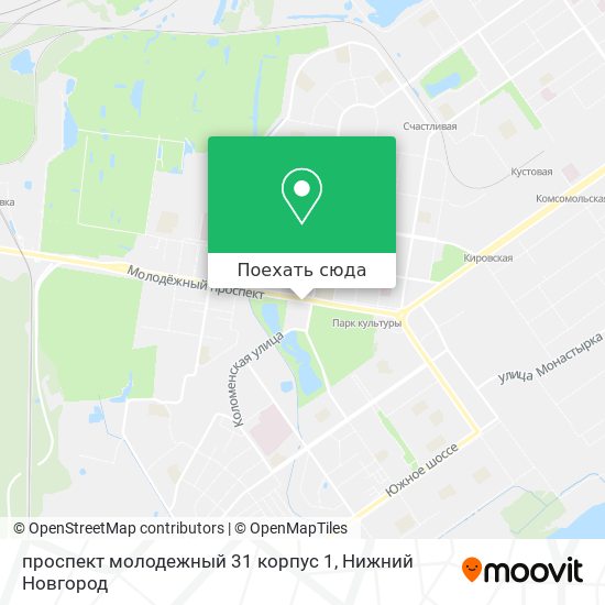 Карта проспект молодежный 31 корпус 1