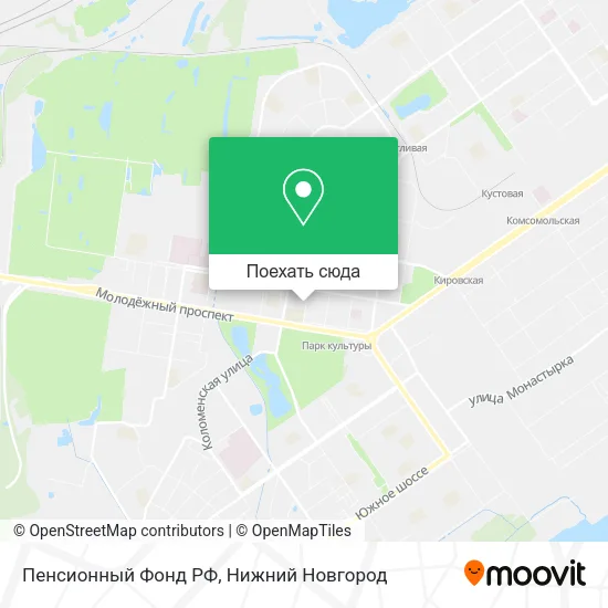 Карта Пенсионный Фонд РФ