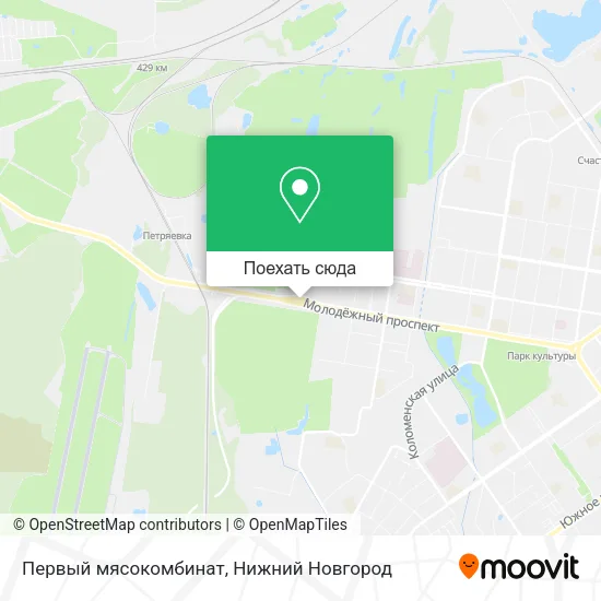 Карта Первый мясокомбинат