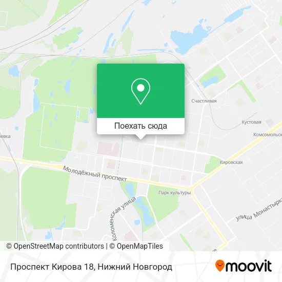 Карта Проспект Кирова 18