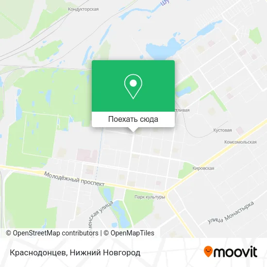Карта Краснодонцев