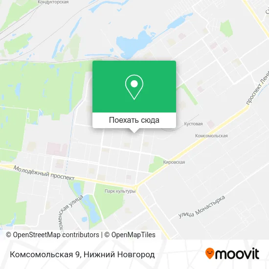 Карта Комсомольская 9