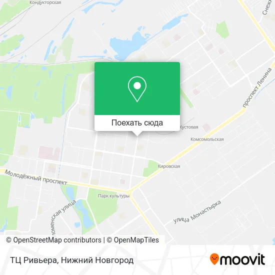 Карта ТЦ Ривьера