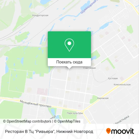 Карта Ресторан В Тц "Ривьера"