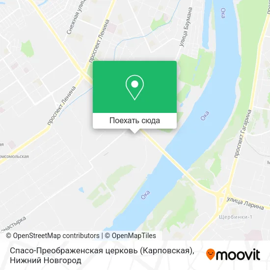 Карта Спасо-Преображенская церковь (Карповская)