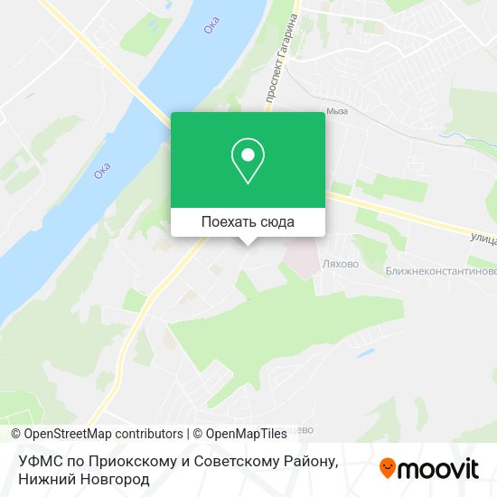 Карта УФМС по Приокскому и Советскому Району