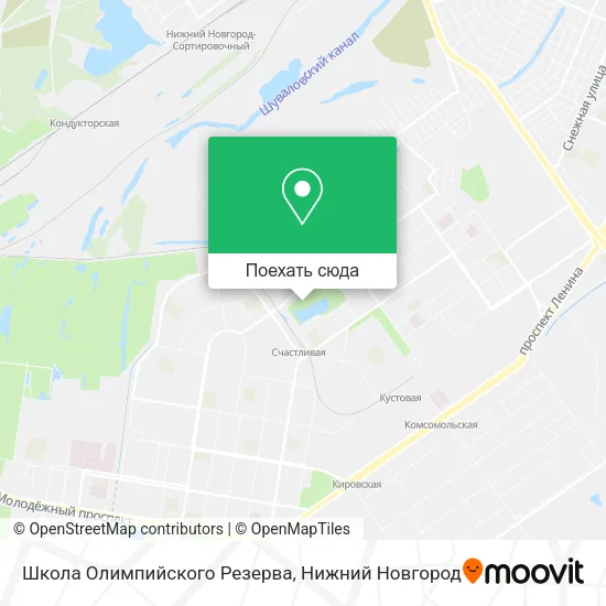 Карта Школа Олимпийского Резерва