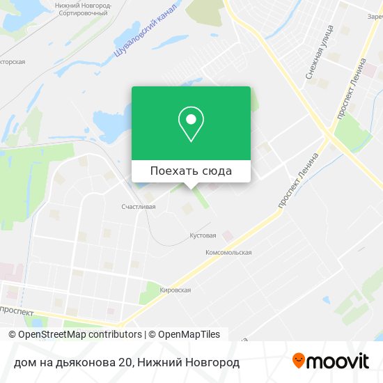 Карта дом на дьяконова 20