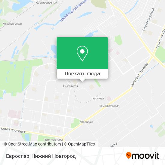 Карта Евроспар