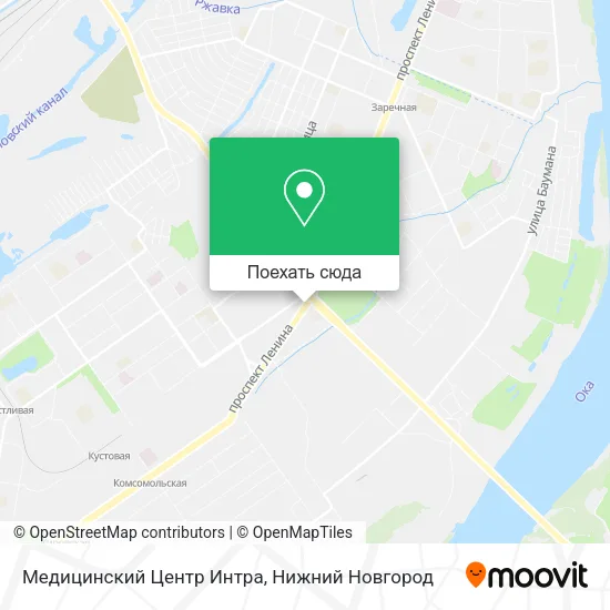 Карта Медицинский Центр Интра