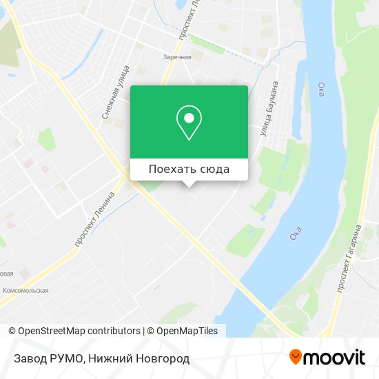 Карта Завод РУМО