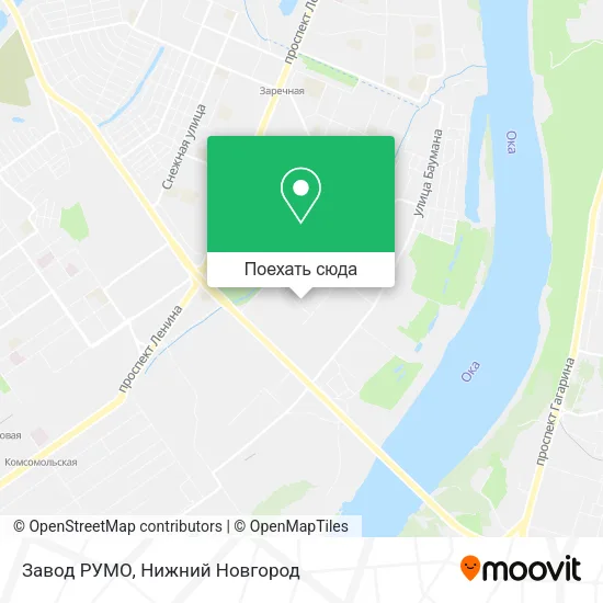 Карта Завод РУМО