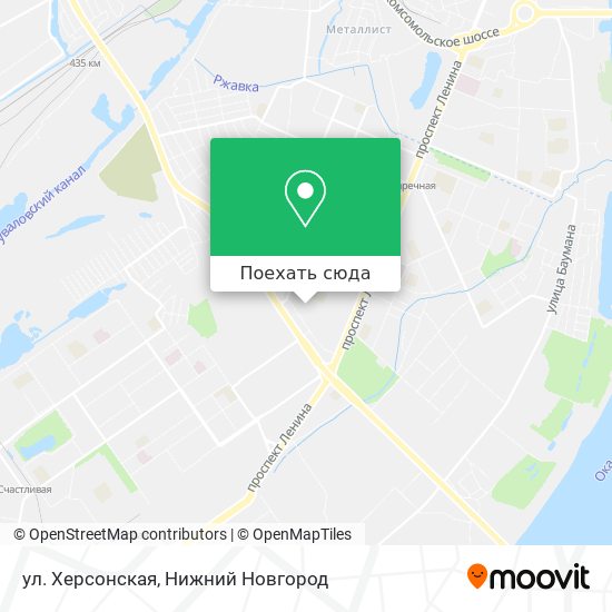Карта ул. Херсонская