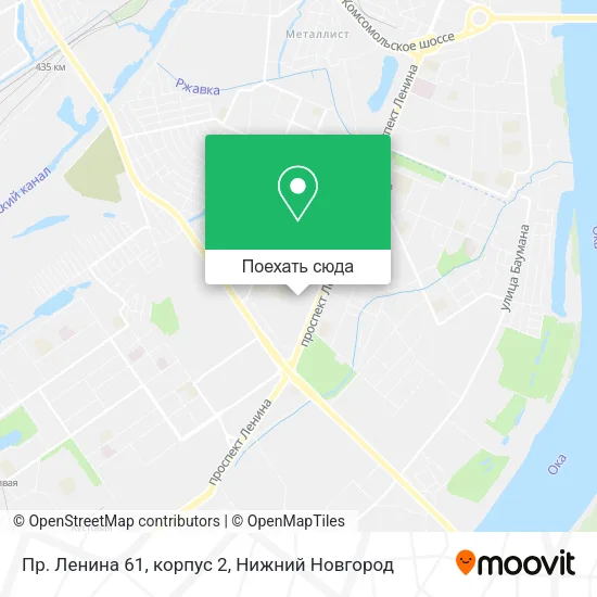 Карта Пр. Ленина 61, корпус 2