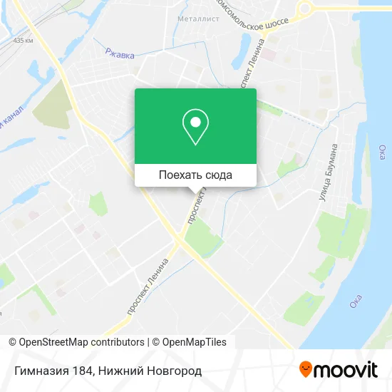 Карта Гимназия 184