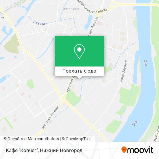 Карта Кафе "Ковчег"