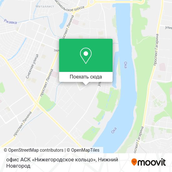 Карта офис АСК «Нижегородское кольцо»