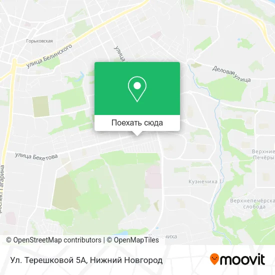 Карта Ул. Терешковой 5А