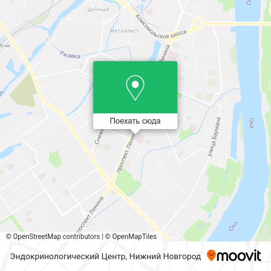 Карта Эндокринологический Центр