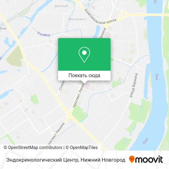Карта Эндокринологический Центр