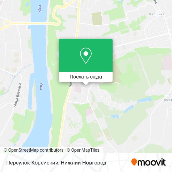 Карта Переулок Корейский