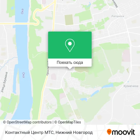 Карта Контактный Центр МТС