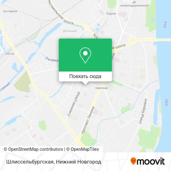 Карта Шлиссельбургская