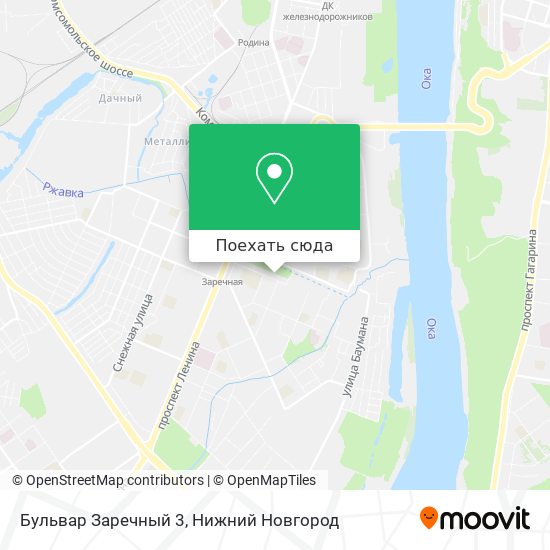 Карта Бульвар Заречный 3