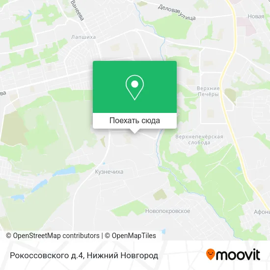 Карта Рокоссовского д.4
