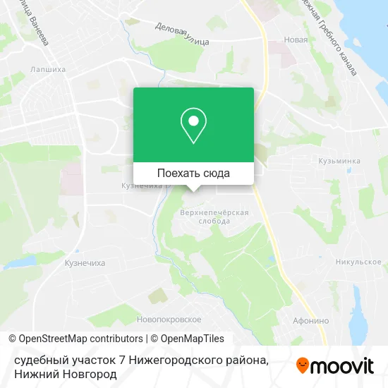 Карта судебный участок 7 Нижегородского района
