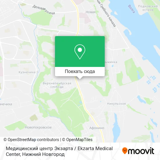 Карта Медицинский центр Экзарта / Ekzarta Medical Center
