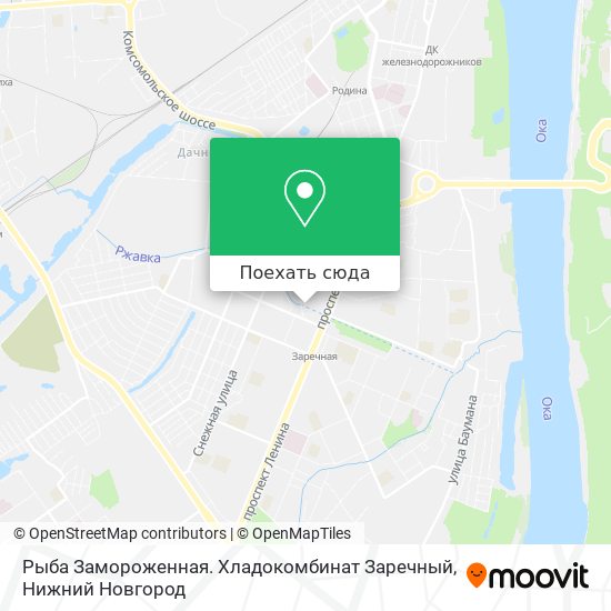 Карта Рыба Замороженная. Хладокомбинат Заречный