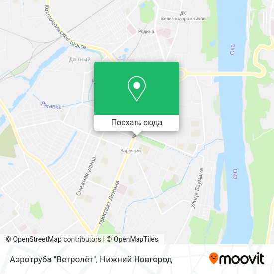 Карта Аэротруба "Ветролёт"
