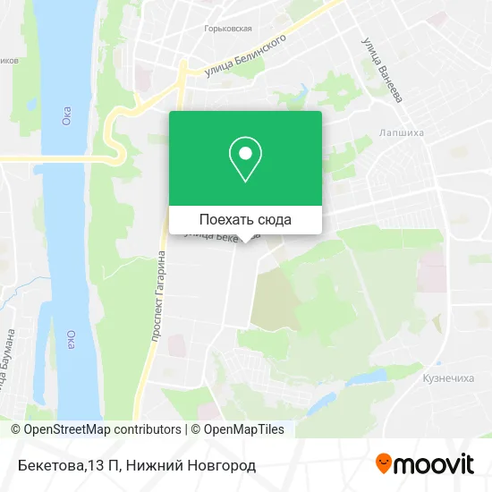 Карта Бекетова,13 П