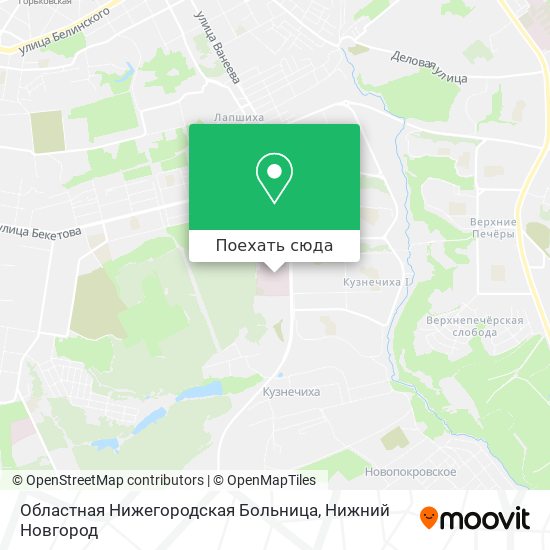 Карта Областная Нижегородская Больница