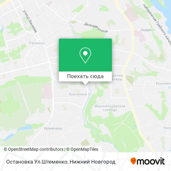 Карта Остановка Ул.Штеменко
