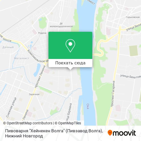 Карта Пивоварня "Хейнекен Волга" (Пивзавод Волга)