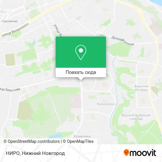 Карта НИРО
