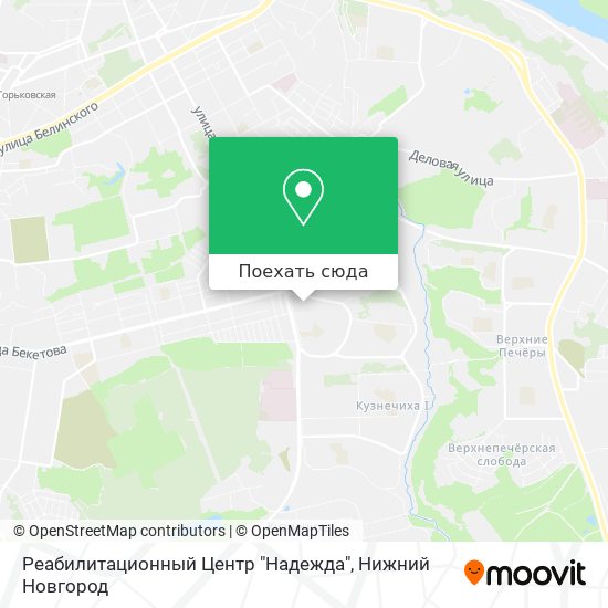 Карта Реабилитационный Центр "Надежда"