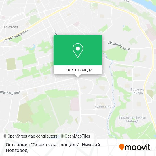 Карта Остановка "Советская площадь"