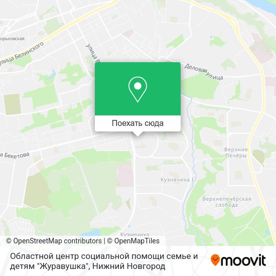 Карта Областной центр социальной помощи семье и детям "Журавушка"