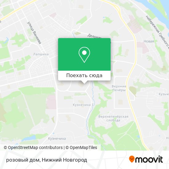 Карта розовый дом